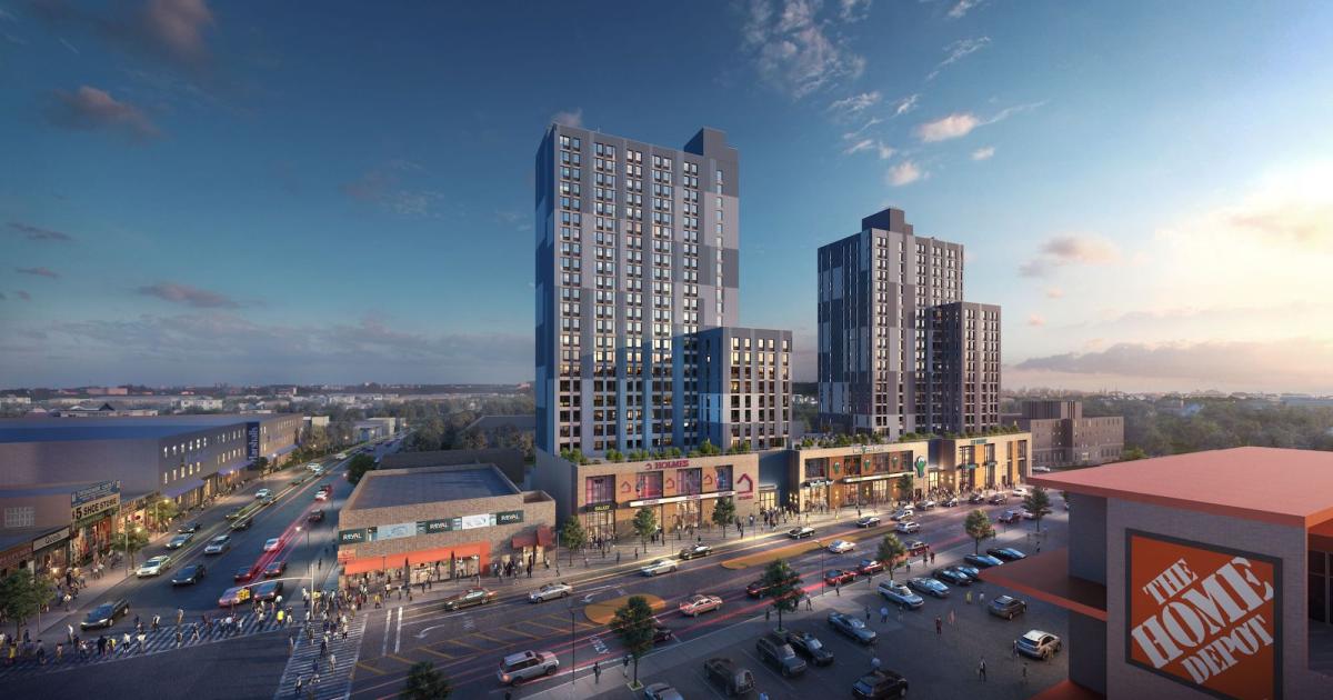 Twotower Archer Green development debuts in Jamaica, Queens Urbanize